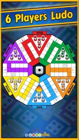 Ludo King Screen 1: Play 6 Player