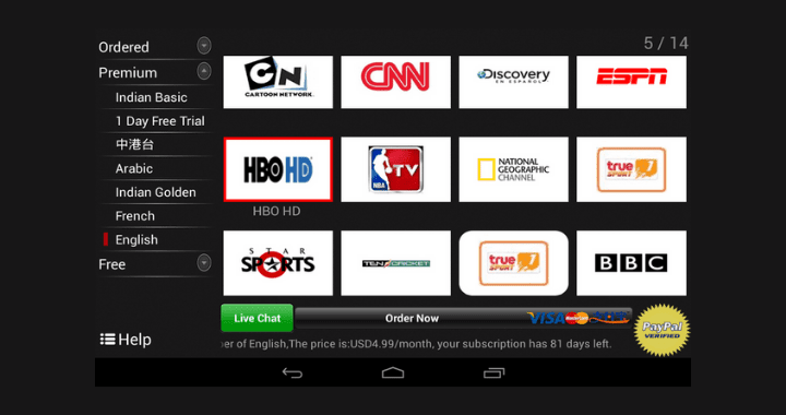 Cloud TV Apk for android: 100 HD TV channels