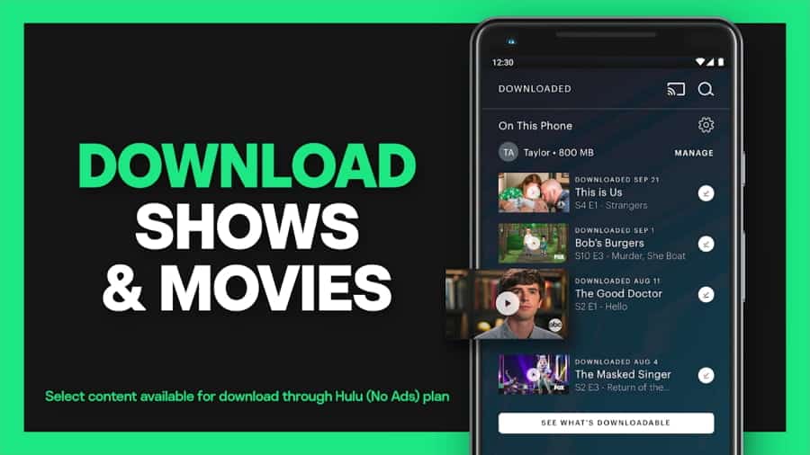 Hulu MOD APK v4.47.0+10432google (Premium Unlocked)