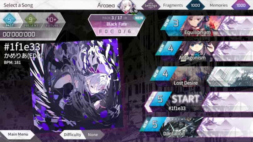 Arcaea MOD Unlimited Memories
