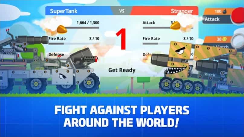 Super Tank Rumble MOD Unlimited Money
