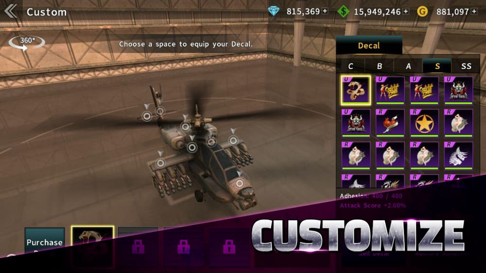 Gunship Battle: Helicopter 3D MOD APK All Unlocked