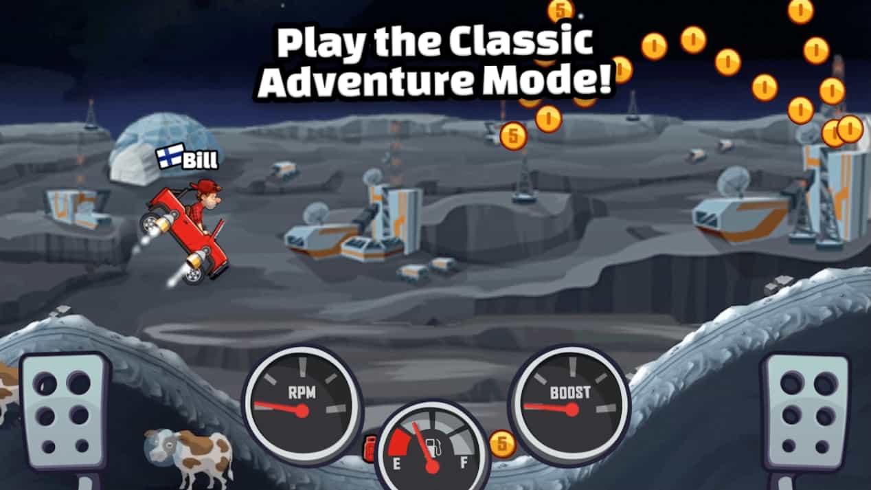 Hill Climb Racing 2 MOD APK Moonlander Unlocked