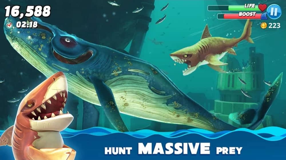 Hungry Shark World MOD APK Unlock all Sharks