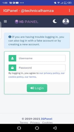 Ig Panel APK free Download