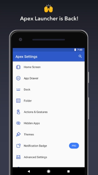 Apex Launcher MOD APK