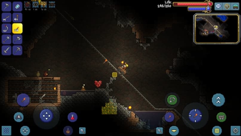 Terraria MOD APK God Mode
