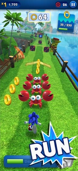 Sonic Dash MOD APK All Characters Unlocked