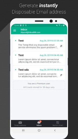 Temp Mail MOD APK No Ads
