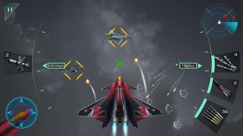 Sky Fighters 3D MOD APK Unlocked Everything
