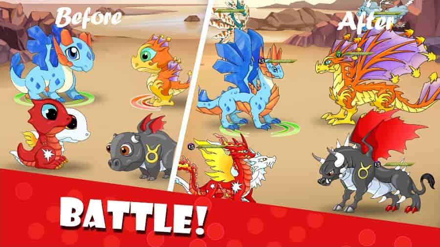 Dragon Battle MOD APK Unlimited Money
