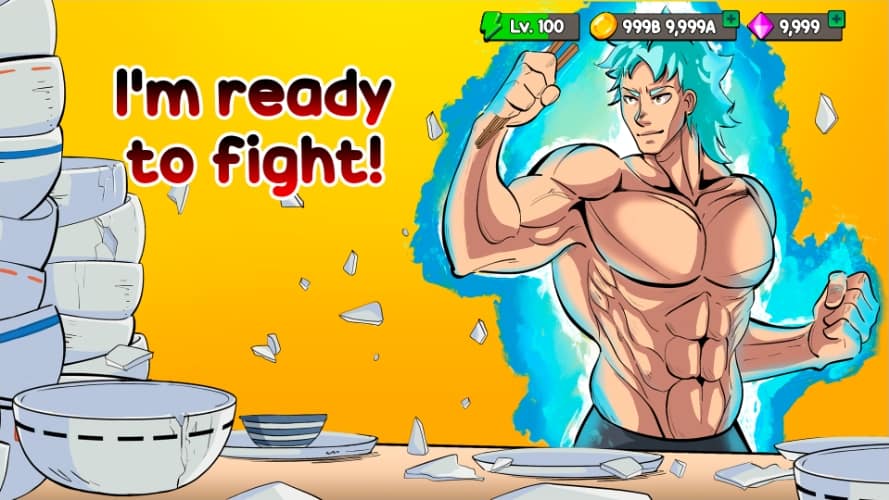 Food Fighter Clicker MOD APK Free Shopping