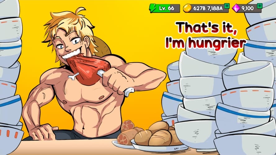 Food Fighter Clicker MOD APK Gemas Infinitas